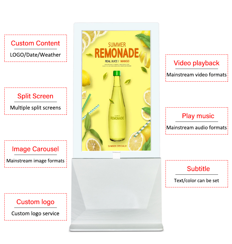 Ultra-thin vertical double-sided digital signage (7)