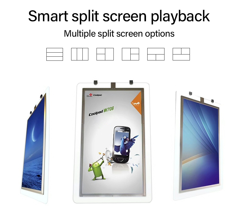 Hanging double-sided advertising screen digital signage (10)