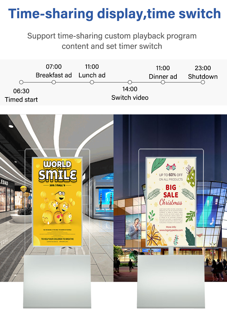 Ultra-thin vertical double-sided digital signage (6)