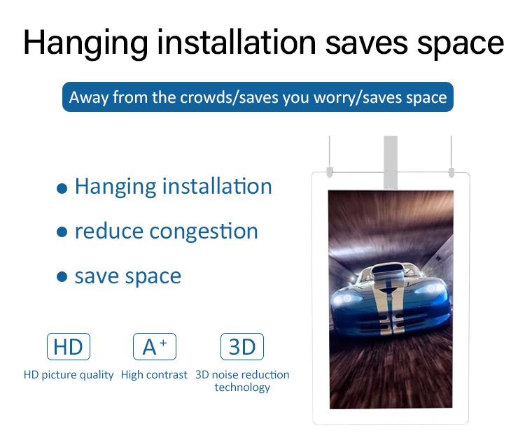 Hanging double-sided advertising screen digital signage (11)