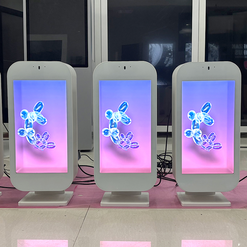 32 Inch High-end 3d Touch Screen Advertising Box Holographic Lcd Transparent Display Cabinet Showcas Holobox