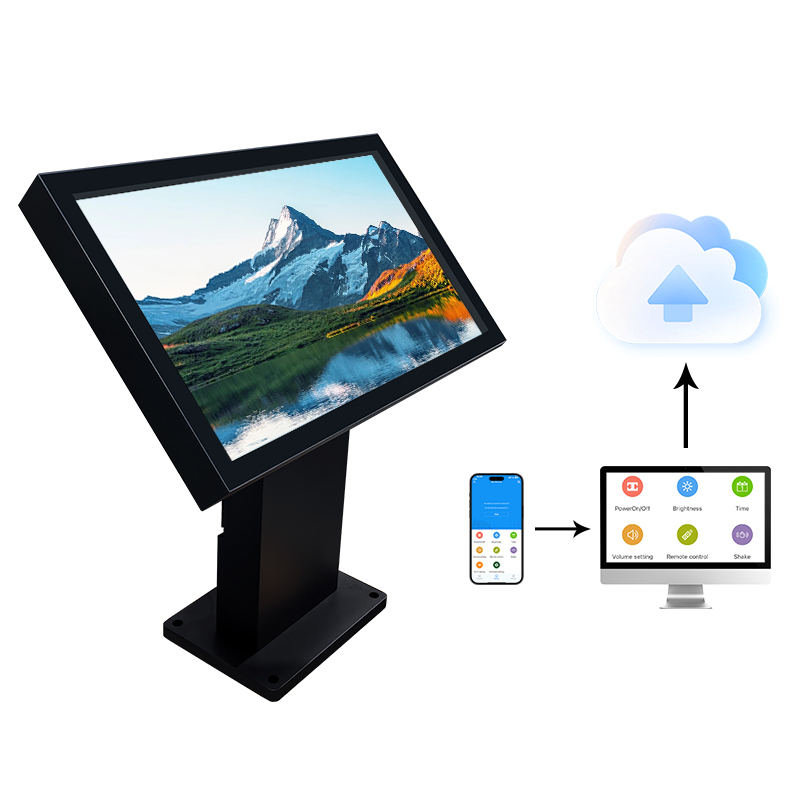 Inquiry Device 55 Inch Floor Stand Digital Signage Kiosk Lcd Capacitive Touch Screen Kiosk 