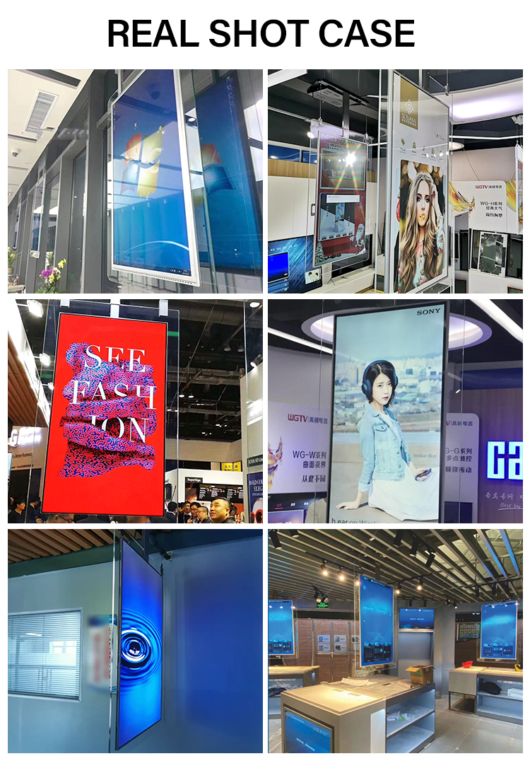 Hanging double-sided advertising screen digital signage (14)