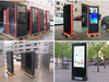 High Brightness Outdoor Smart Android Floor Standing 4K Waterproof LCD Touch Screen Digital Signage Totem