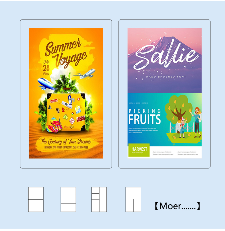 Ultra-thin vertical double-sided digital signage (4)